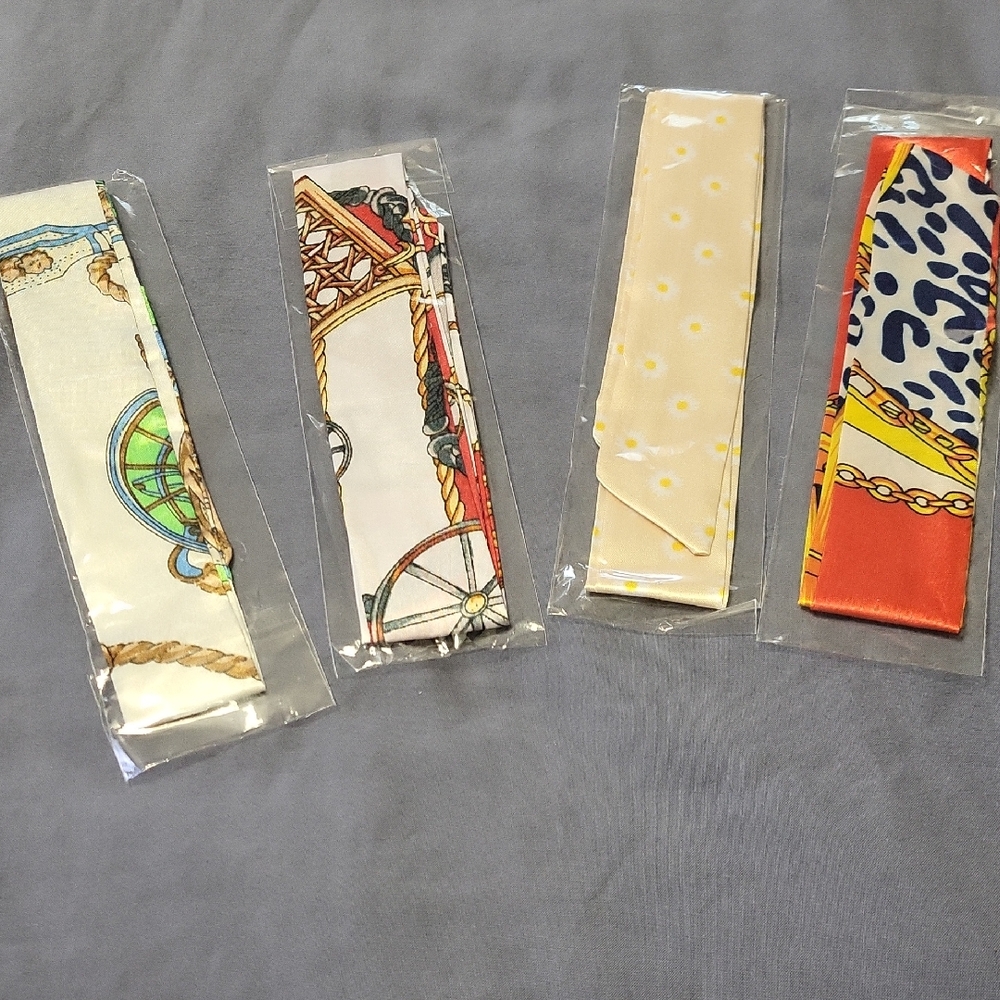 4 Pc. Set  Of Bag Scarves,4 Pc